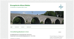 Desktop Screenshot of evangelische-allianz-wetzlar.de